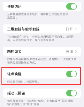 许昌苹果授权维修站分享iPhone轻点无法唤醒怎么办 