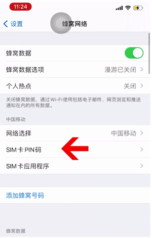 许昌苹果14维修网分享如何给iPhone14的SIM卡设置密码 