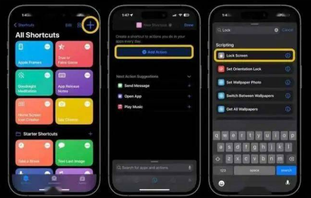 许昌苹果14锁屏维修店分享iPhone14升级iOS16.4后如何创建锁屏快捷方式 